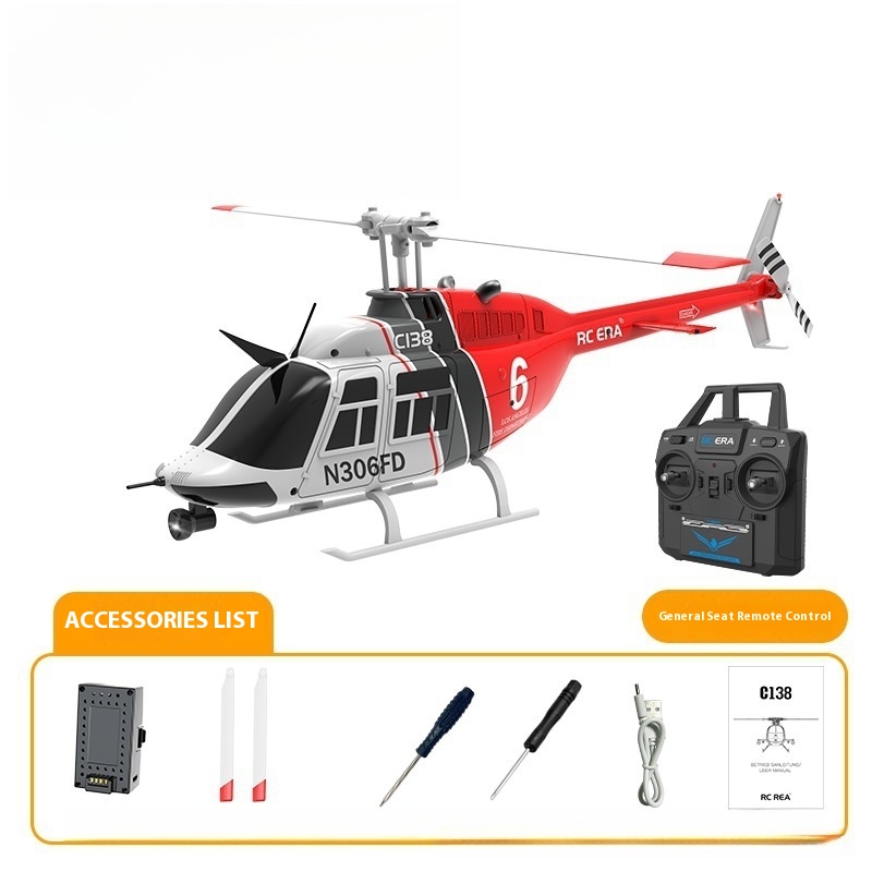 Rc  Era New Bell Two Hundred A - Rc Helicopter Single Rotor avaliação e preço
