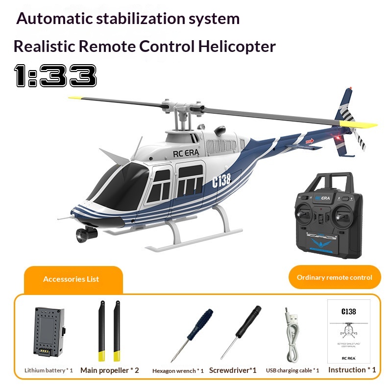 Rc Era C138 Bell 206 Rc Helico - Rc Helicopter Single Rotor avaliação e preço