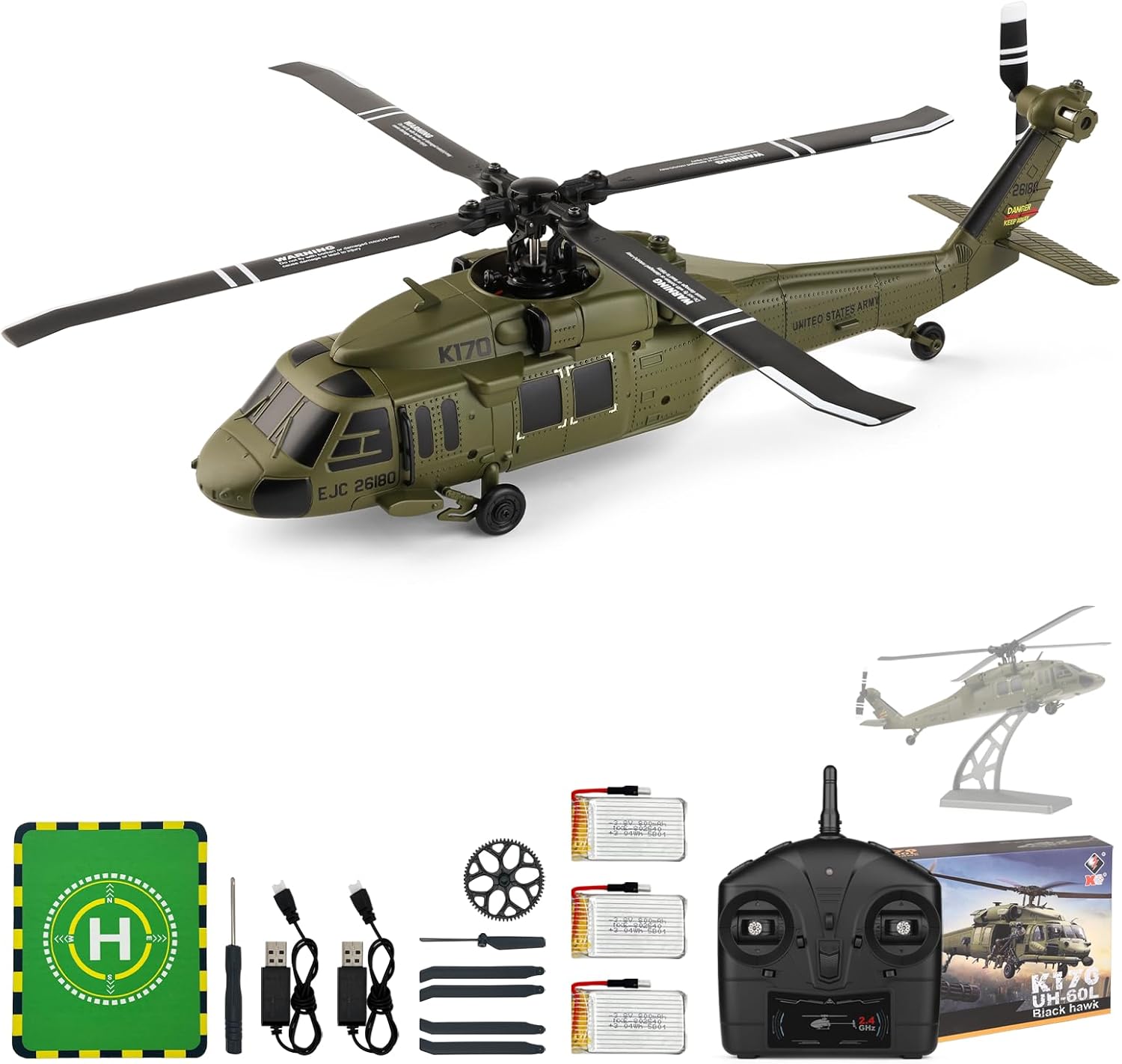 WLtoys K170 Brushless 4-CH RC  - Rc Helicopter Large avaliação e preço