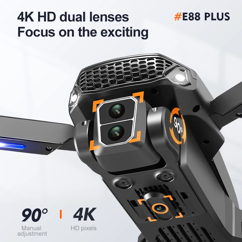 New E88 Plus Quadcopter Drone: - Rc Helicopter Electric avaliação e preço