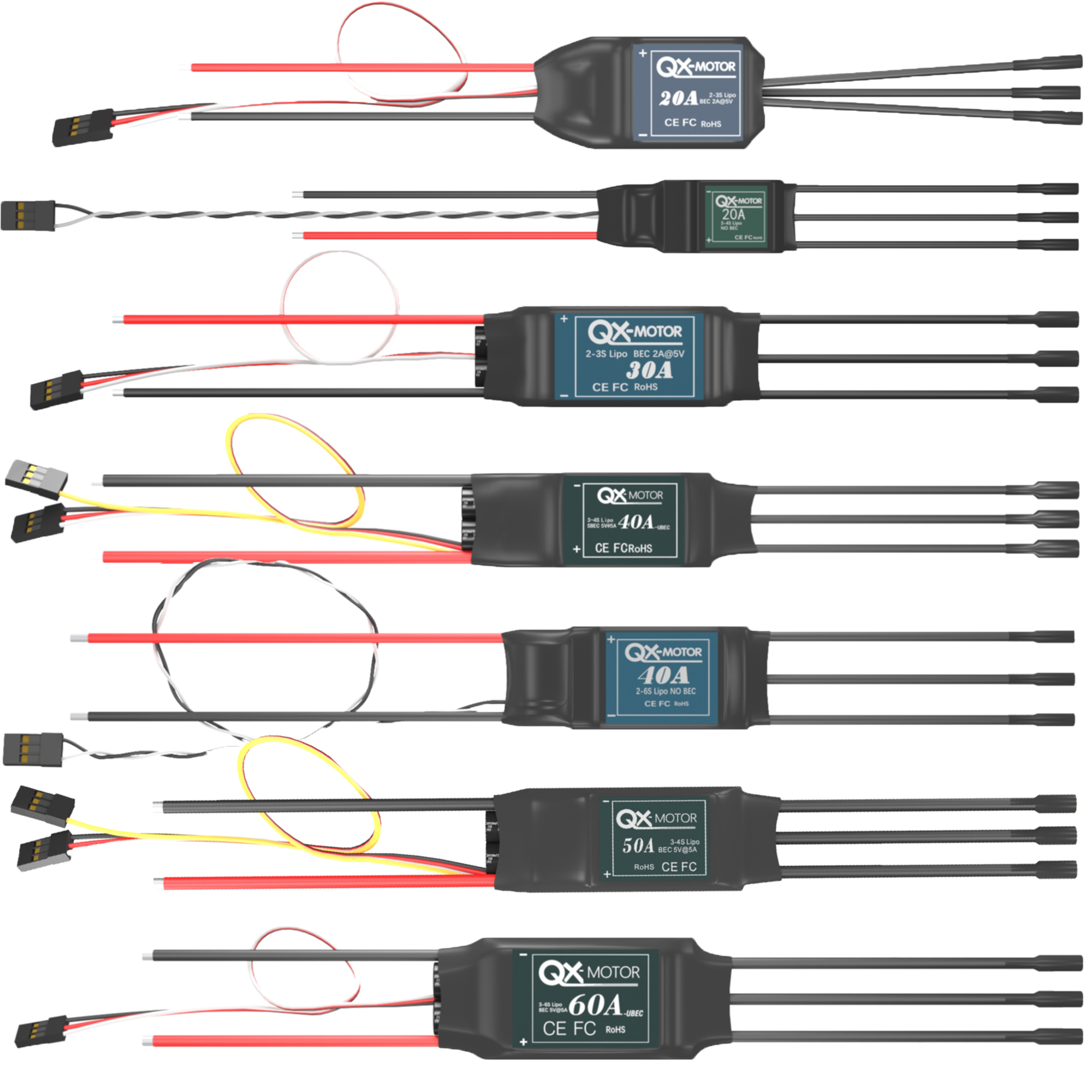 QX-MOTOR Brushless ESC series  - Rc Helicopter Battery avaliação e preço