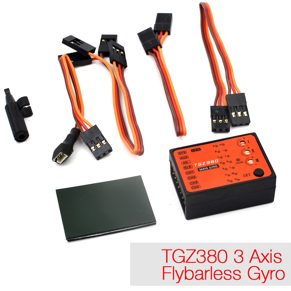 TGZ380 3 Axis Flybarless Gyro  - Rc Helicopter Gyro avaliação e preço