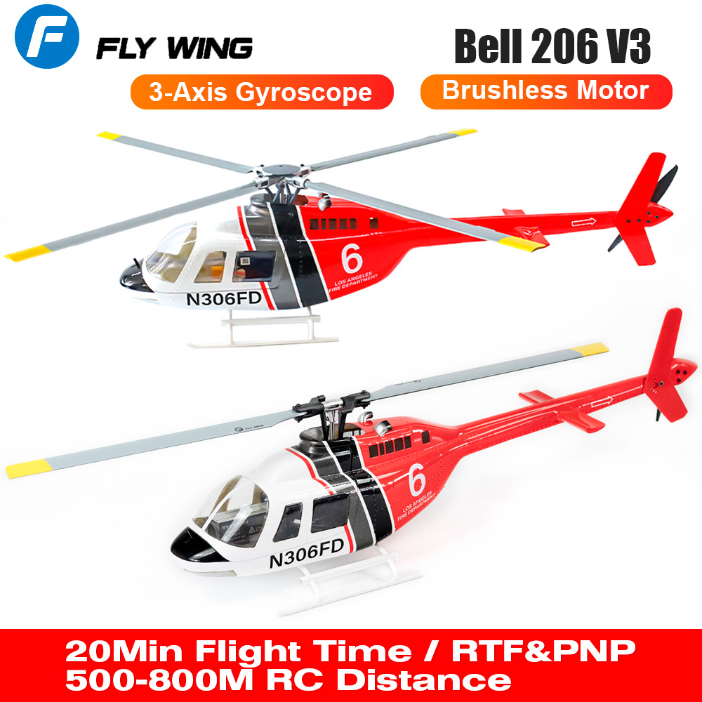 FLY WING Bell 206 V3 RC Helico - Rc Helicopter Large avaliação e preço