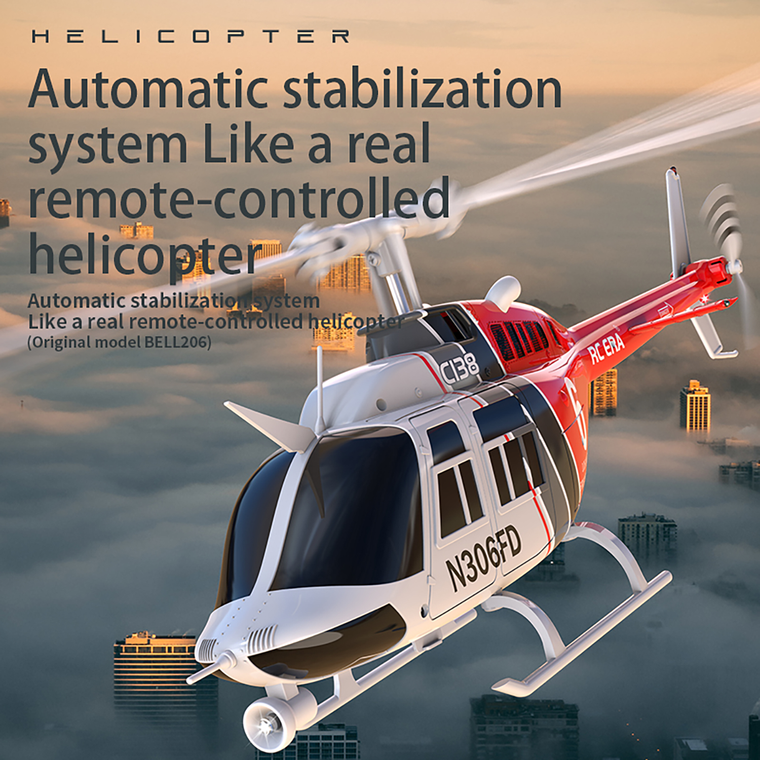 C138 206 Remote Controlled Hel - Rc Helicopter Large avaliação e preço