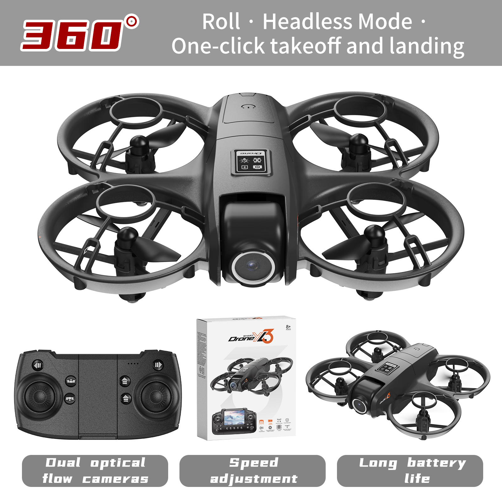 YL3 Remote-Controlled Drone wi - Rc Helicopter Case avaliação e preço