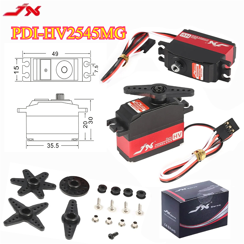 JX PDI-HV2545MG 4.5KG Coreless - Rc Helicopter Gyro avaliação e preço