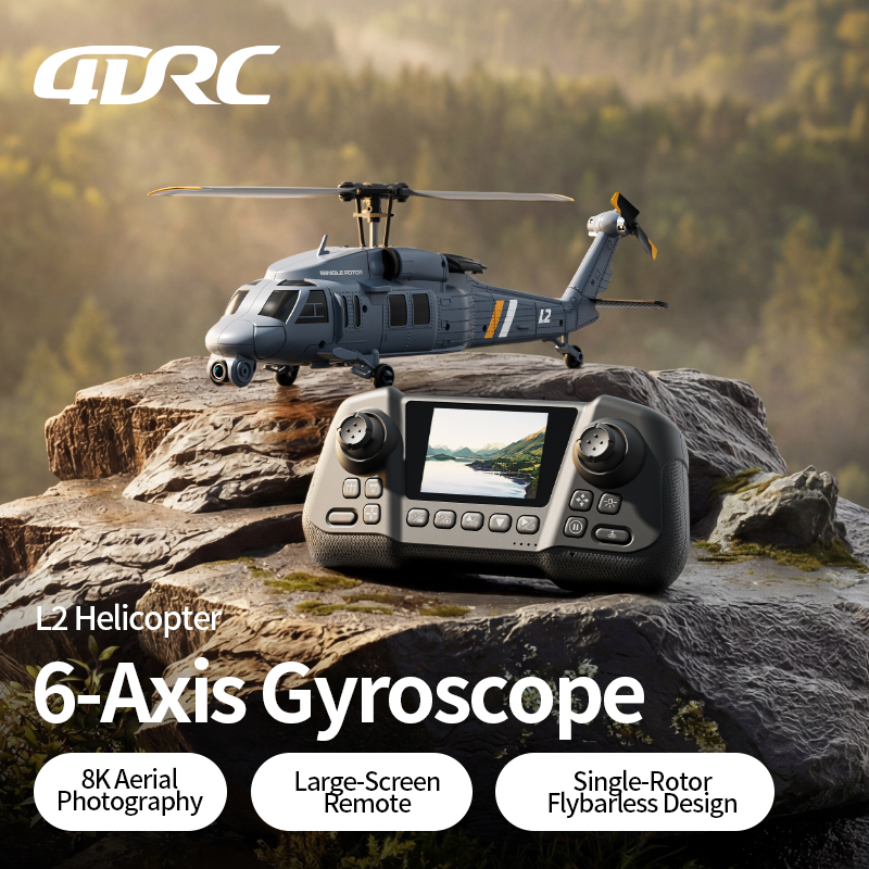 4DRC L2 RC Apache Military Fig - Rc Helicopter Single Rotor avaliação e preço