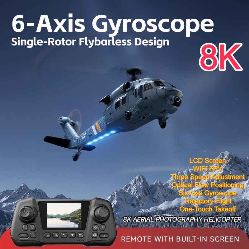 Military Remote Control Screen - Rc Helicopter Single Rotor avaliação e preço