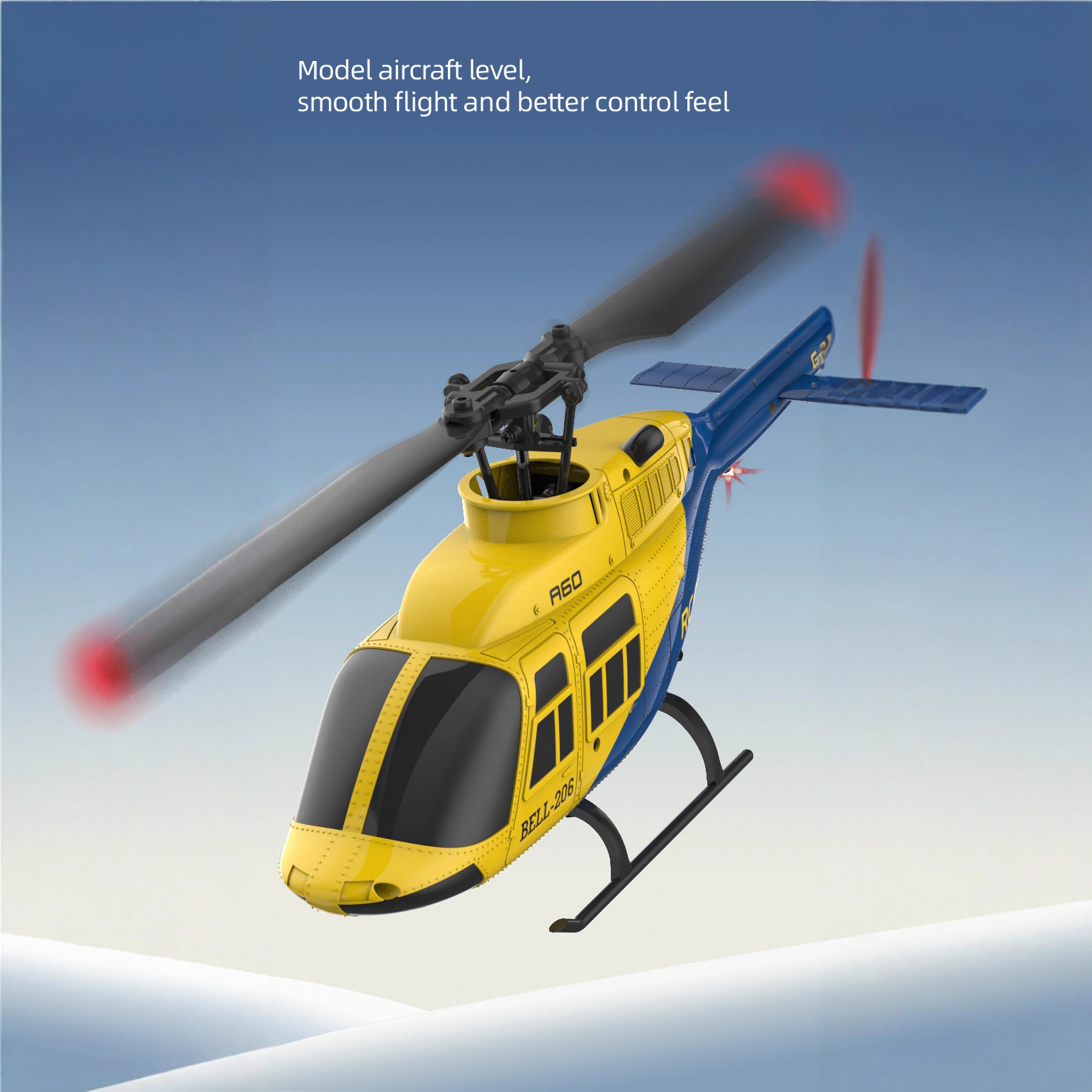 A60 1/42 Scale Bell 206 RC Hel - Rc Helicopter Single Rotor avaliação e preço