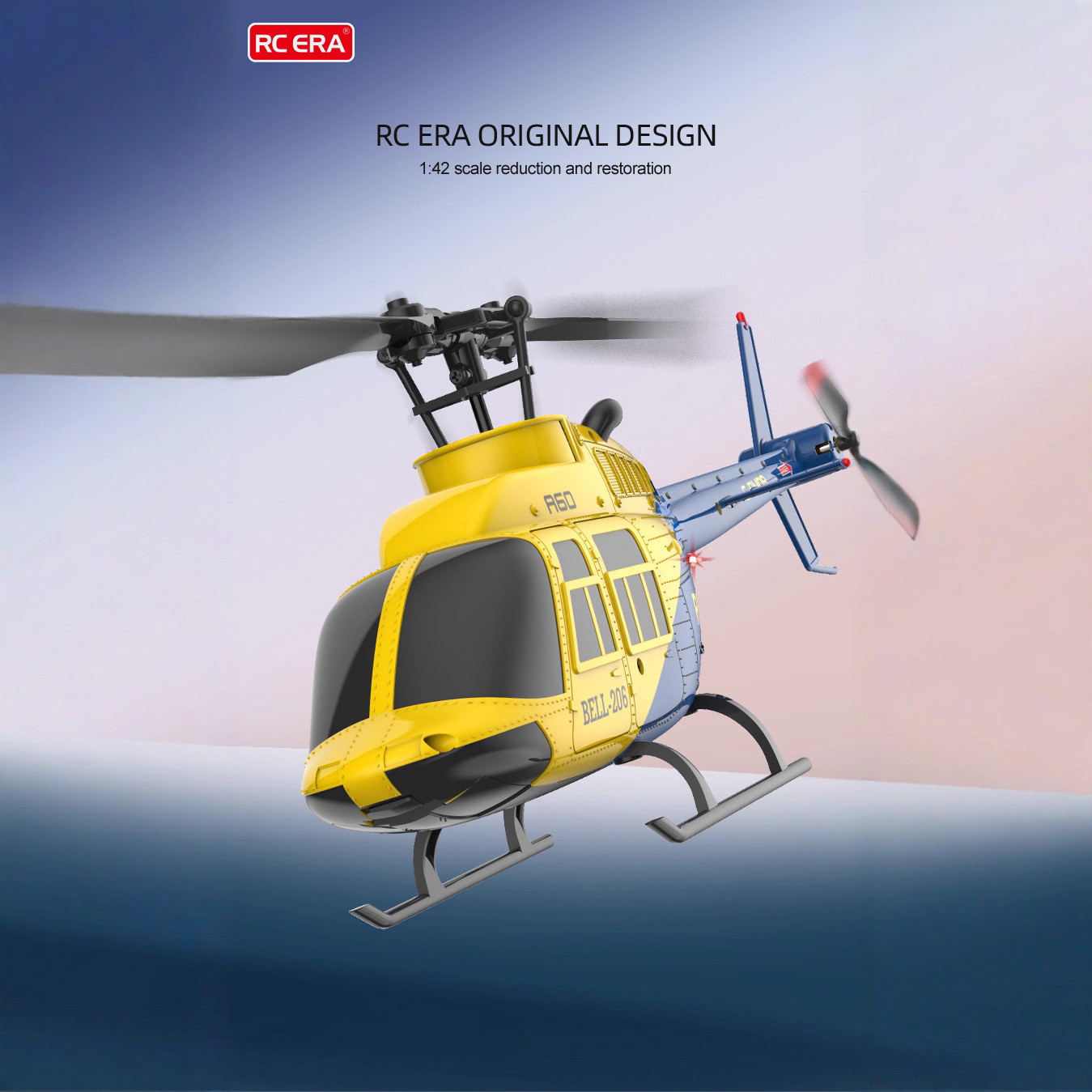 A60 1/42 Scale Bell 206 RC Hel - Rc Helicopter Single Rotor avaliação e preço