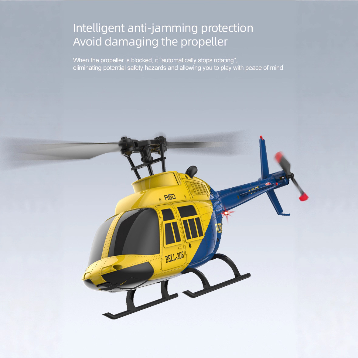 A60 1/42 Scale Bell 206 RC Hel - Rc Helicopter Single Rotor avaliação e preço
