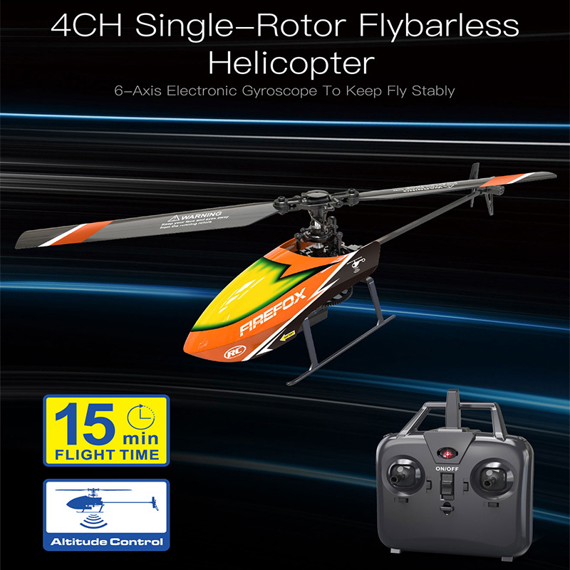Single-Rotor Flybarless RC Hel - Rc Helicopter Single Rotor avaliação e preço