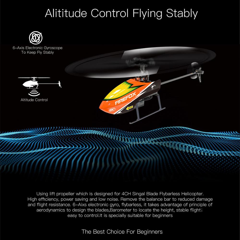 Single-Rotor Flybarless RC Hel - Rc Helicopter Single Rotor avaliação e preço