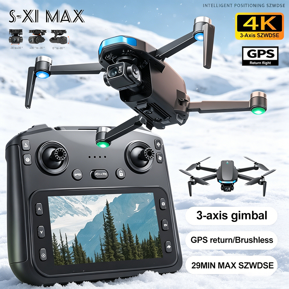 New S-X1 MAX Drone GPS 8K Prof - Rc Helicopter Charger avaliação e preço