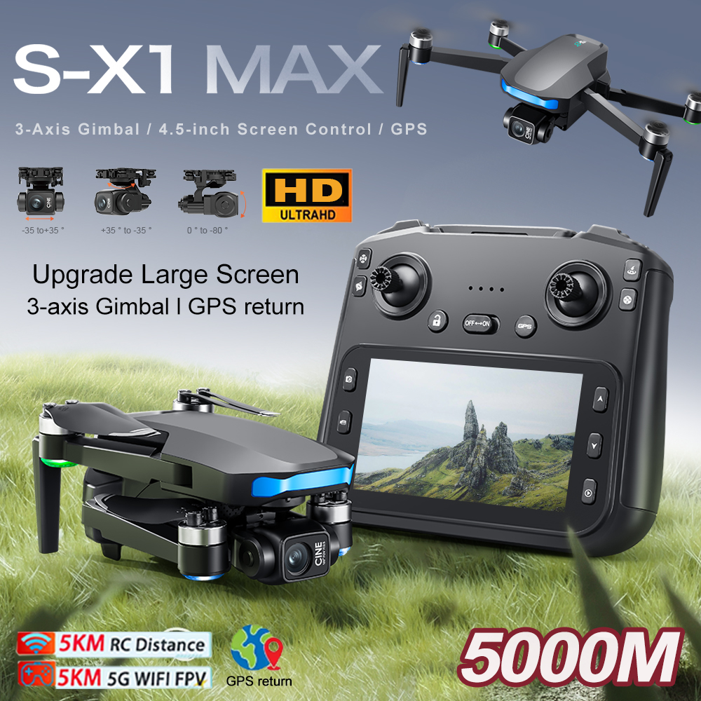 New S-X1 MAX Drone GPS 8K Prof - Rc Helicopter Charger avaliação e preço