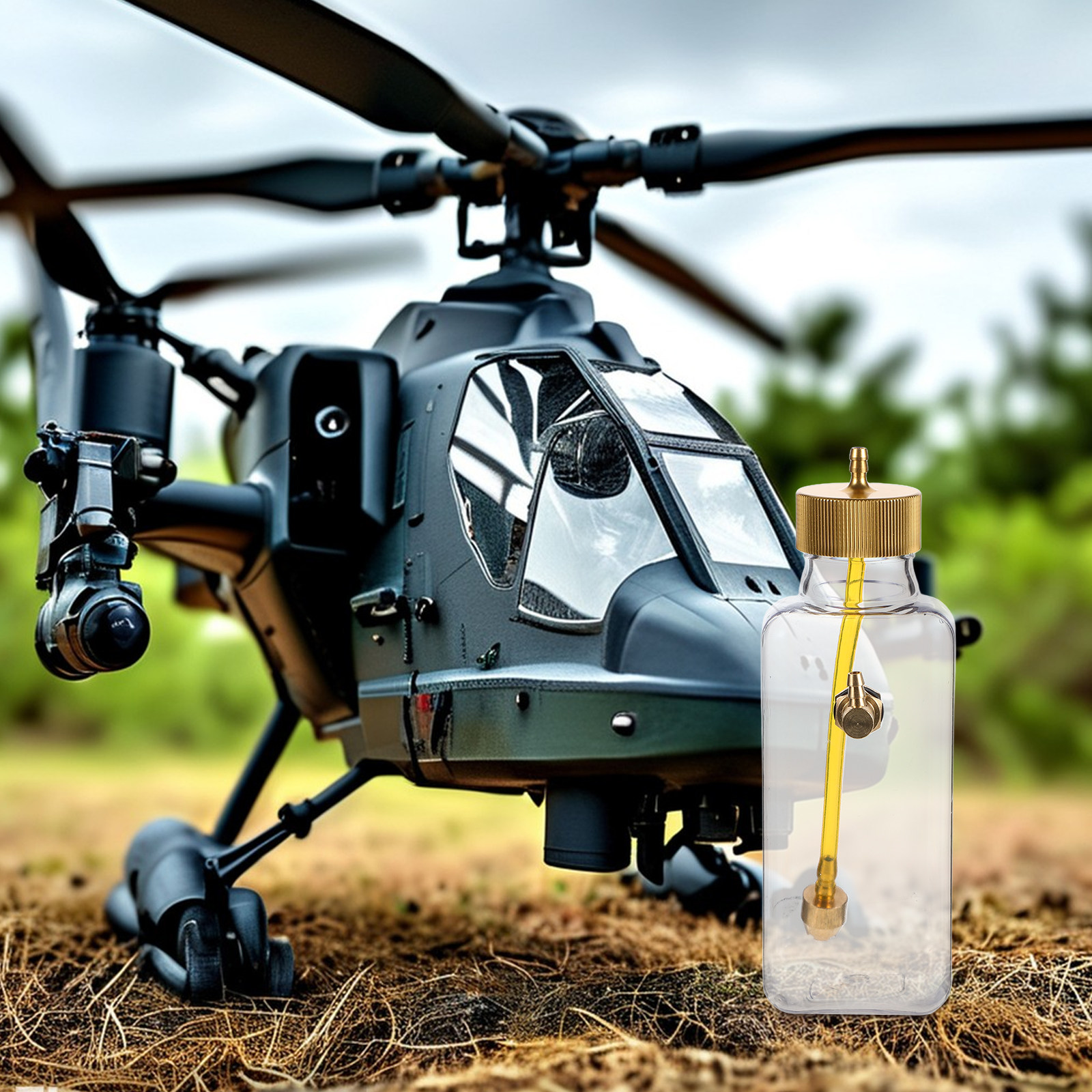 1Set Clear Plastic Rc Gas Tank - Rc Helicopter Gas avaliação e preço